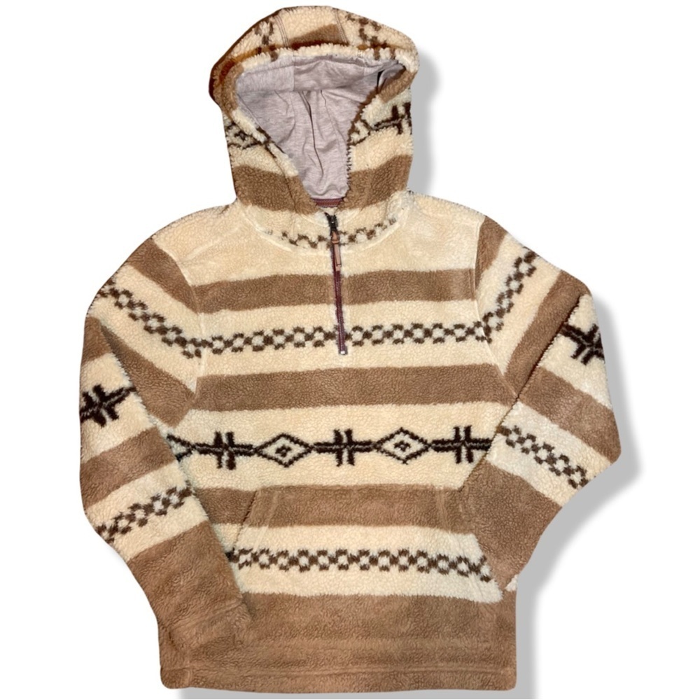 True Grit Sherpa Fleece Teddy Bear Hoodie SIZE:S
